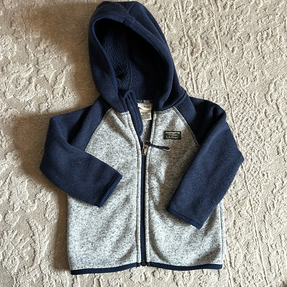 LL Bean baby fleece jacket